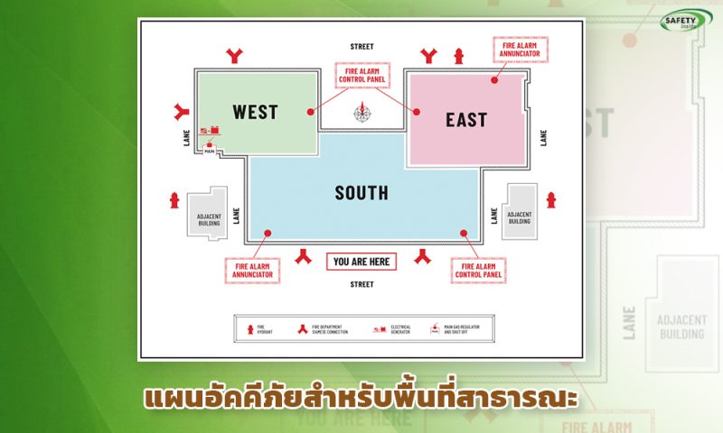 2.แผนอัคคีภัยสำหรับพื้นที่สาธารณะ