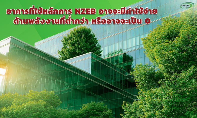 3.อาคารที่ใช้หลักการ NZEB อาจจะมีค่าใช้จ่ายด้านพลังงานที่ต่ำกว่า หรืออาจจะเป็น 0